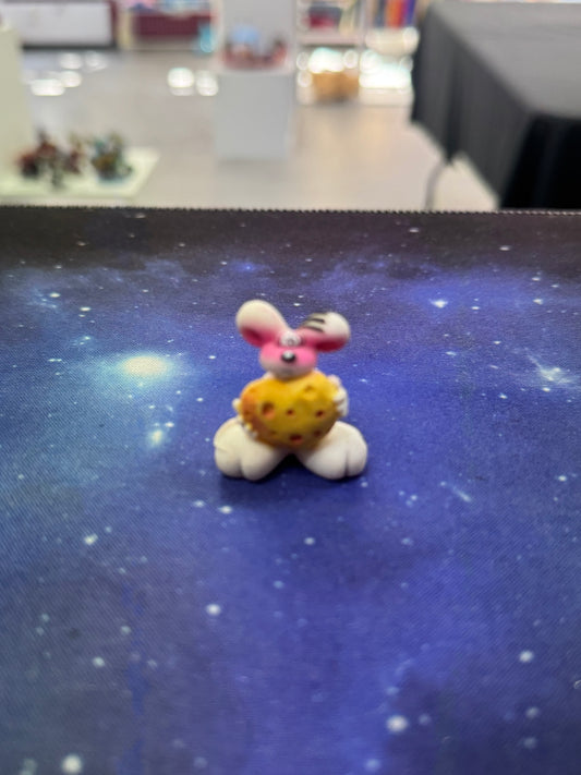 Diddl weiß mit gelbem Herz Sammelfigur