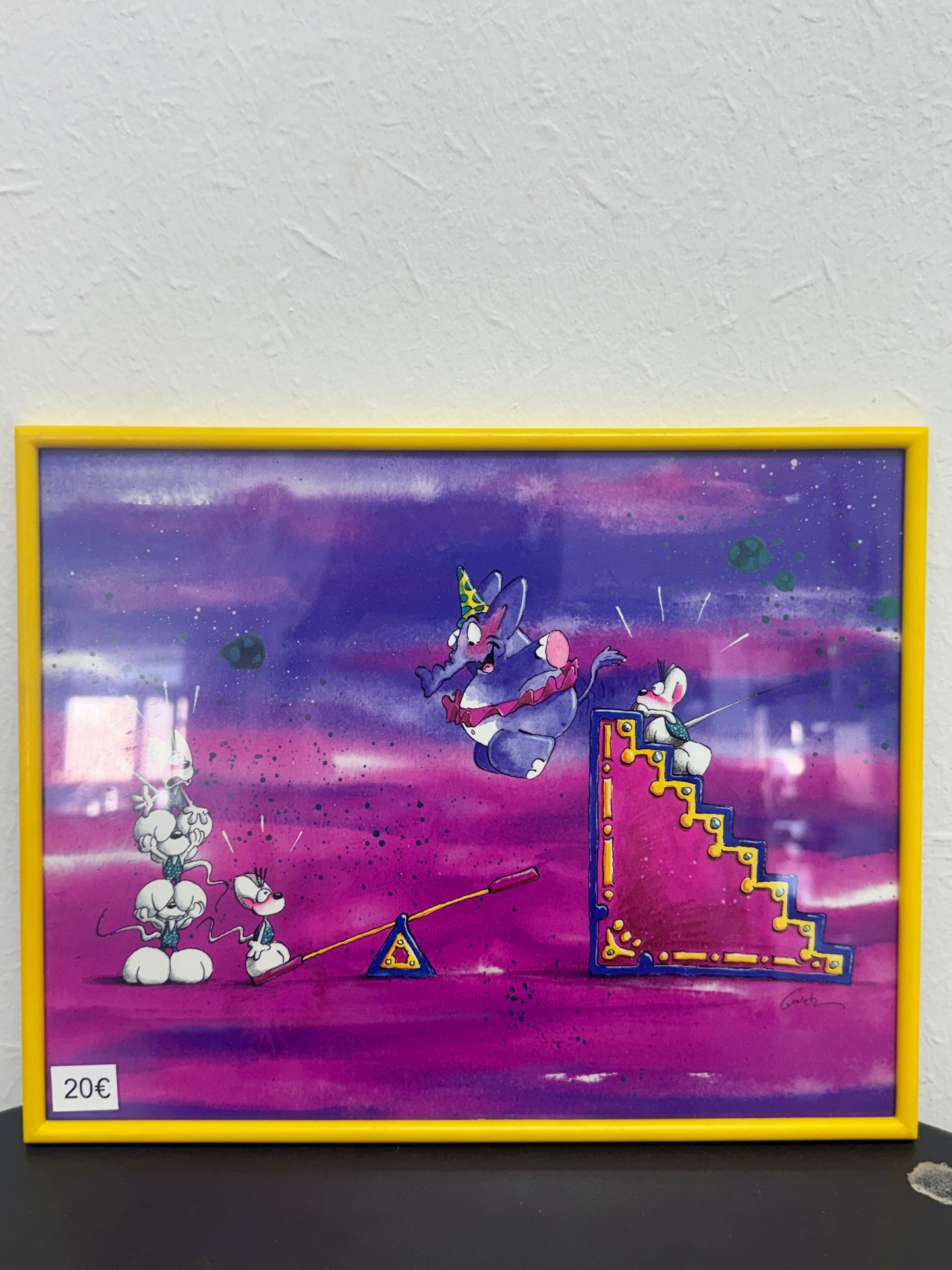 Diddl Bild mit Rahmen