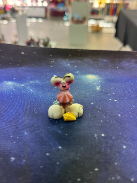 Diddl weiß mit Diamant Sammelfigur