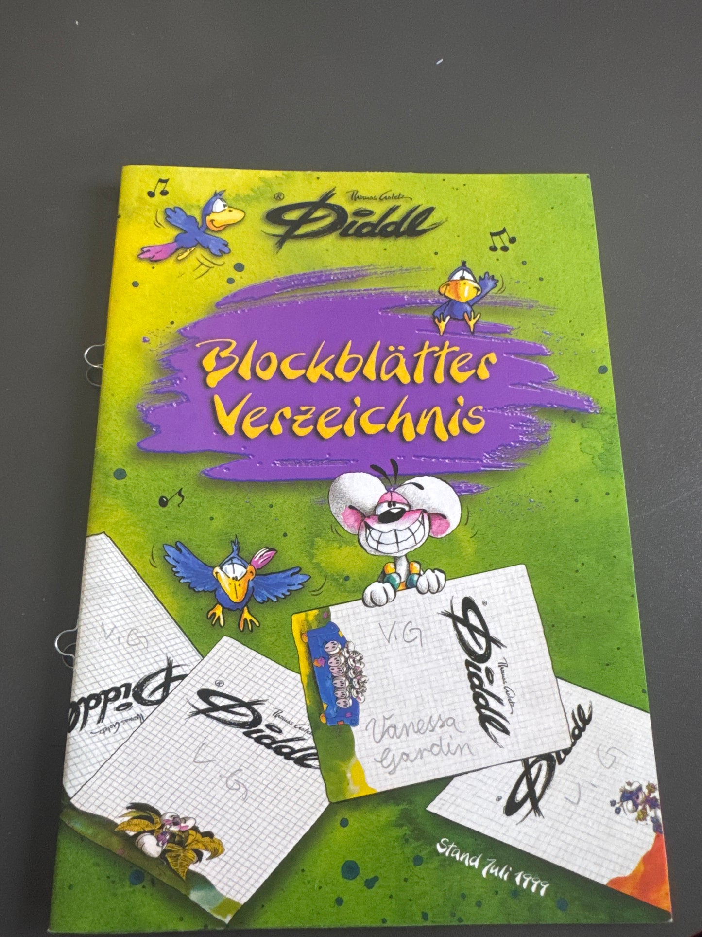 Diddl Blockblätter Verzeichnis benutzt