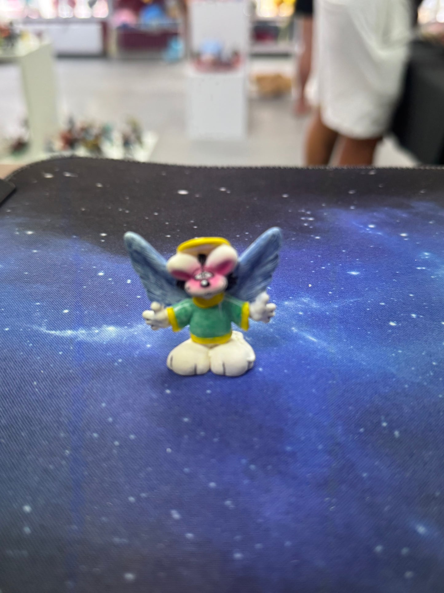 Diddl weiß Engel Winter Sammelfigur