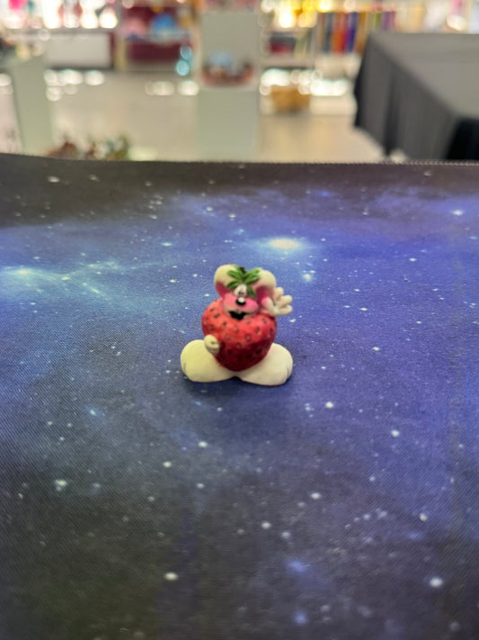 Diddl weiß mit rotem Herz Sammelfigur