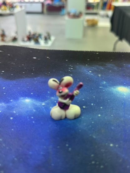 Diddl weiß mit Gitarre Sammelfigur