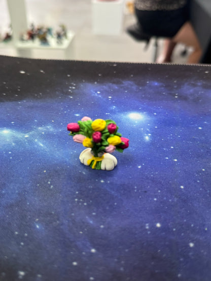 Diddl mit Blumenstrauß Sammelfigur