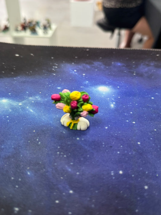 Diddl mit Blumenstrauß Sammelfigur