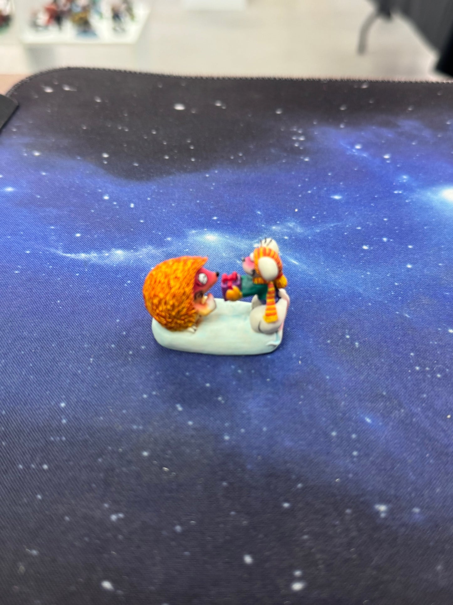 Diddl mit Igel Winter Sammelfigur