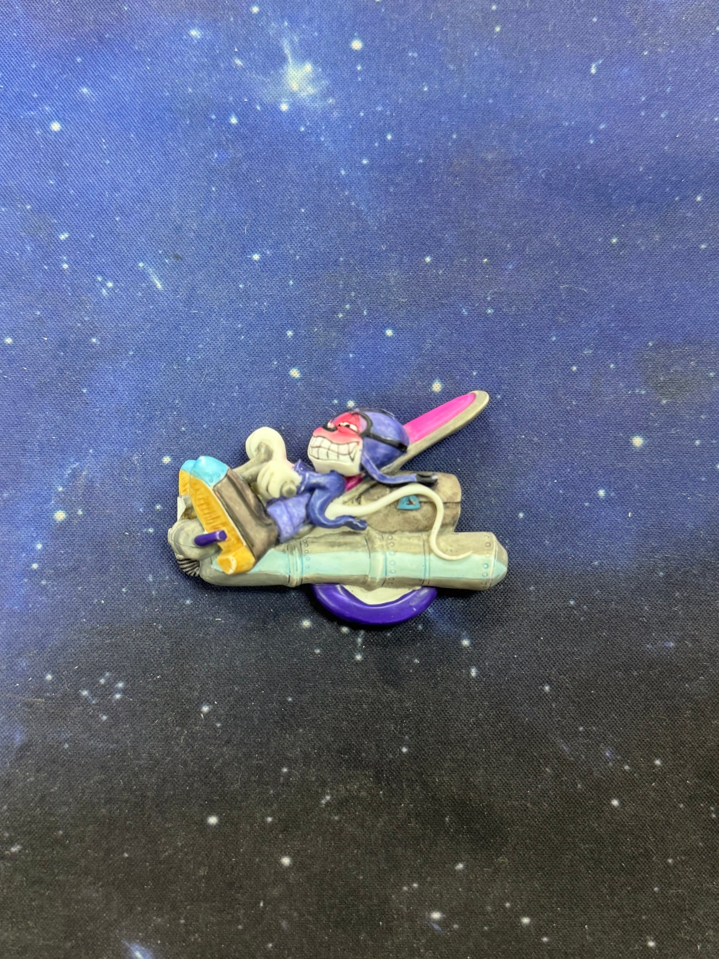 Diddl am Motorrad fahren Magnet