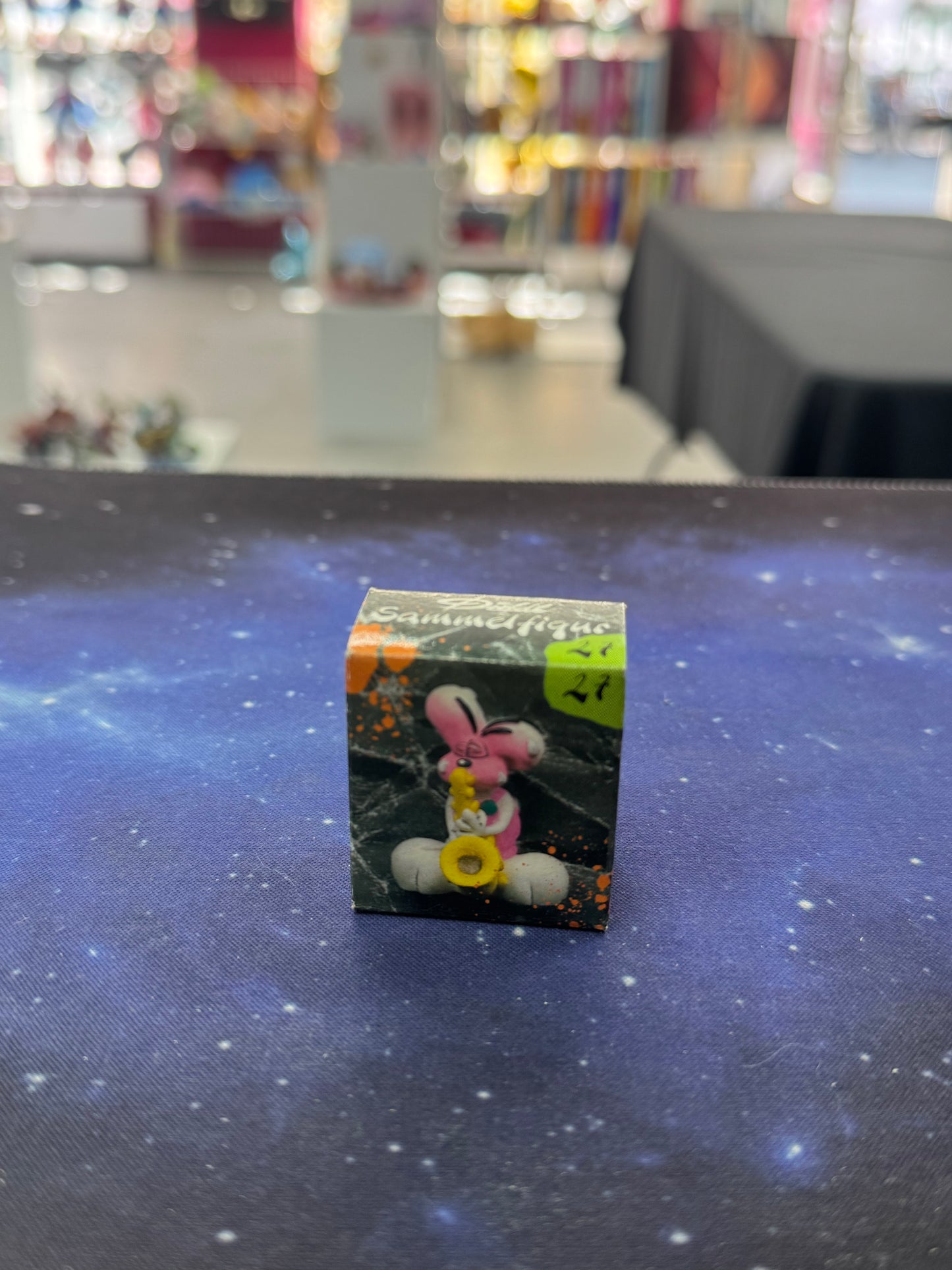 Diddl weiß mit Trompete Sammelfigur