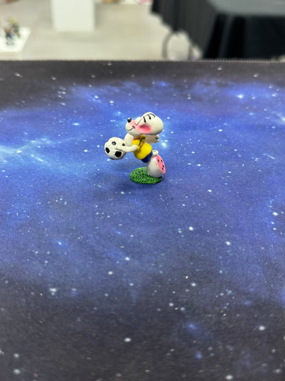 Diddl am Fußball spielen Sammelfigur