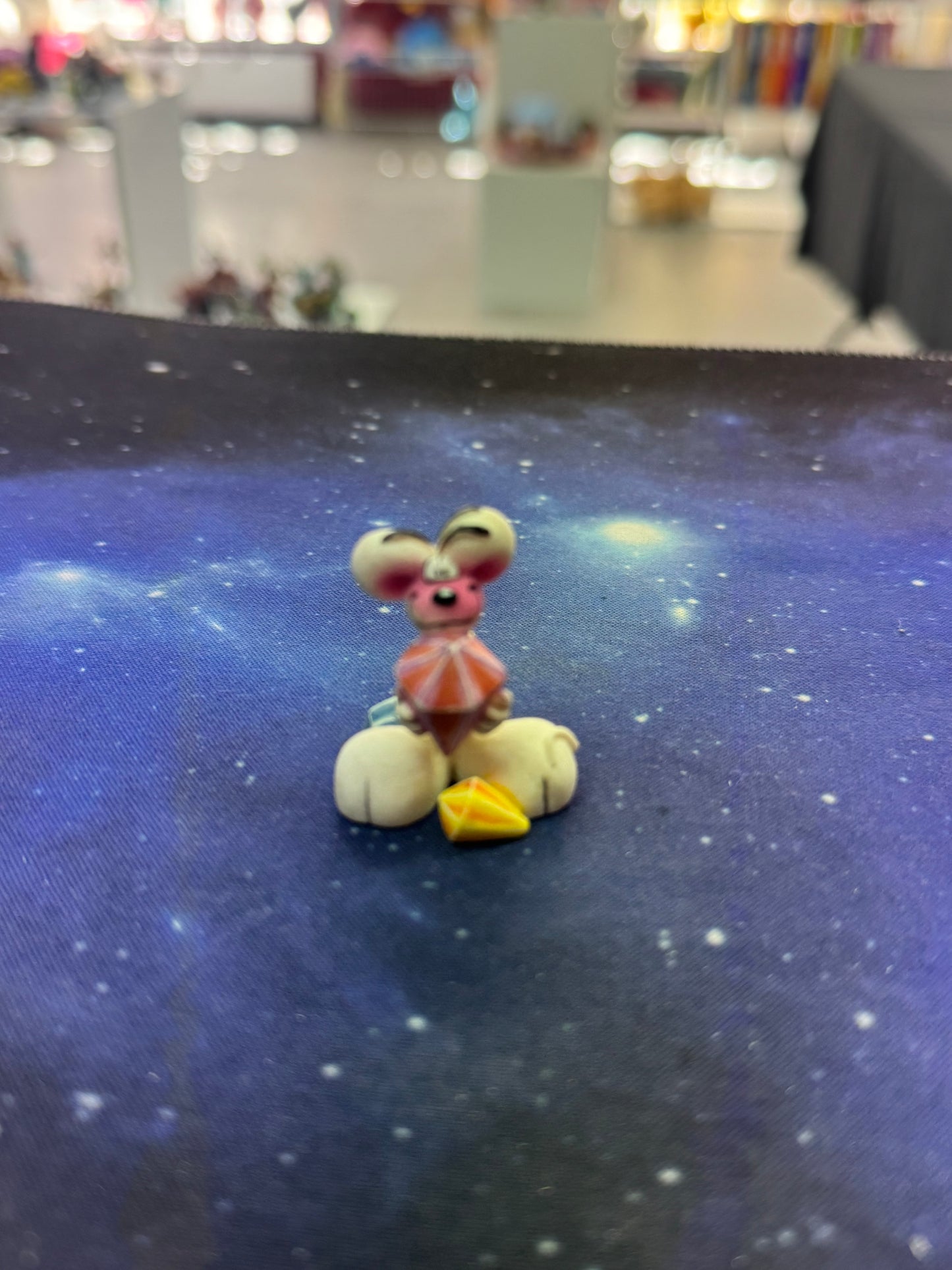 Diddl weiß mit Diamant Sammelfigur