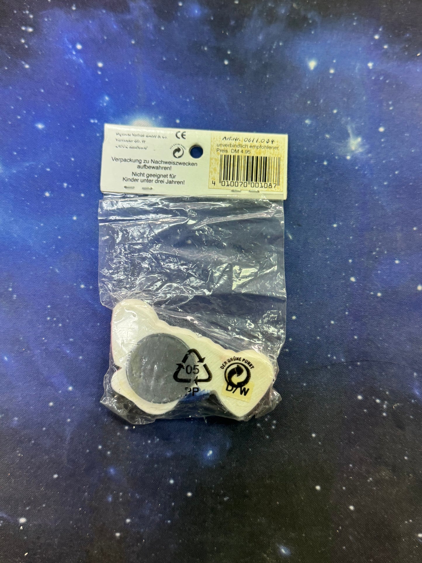 Diddl mit blauer Latzhose Magnet OVP