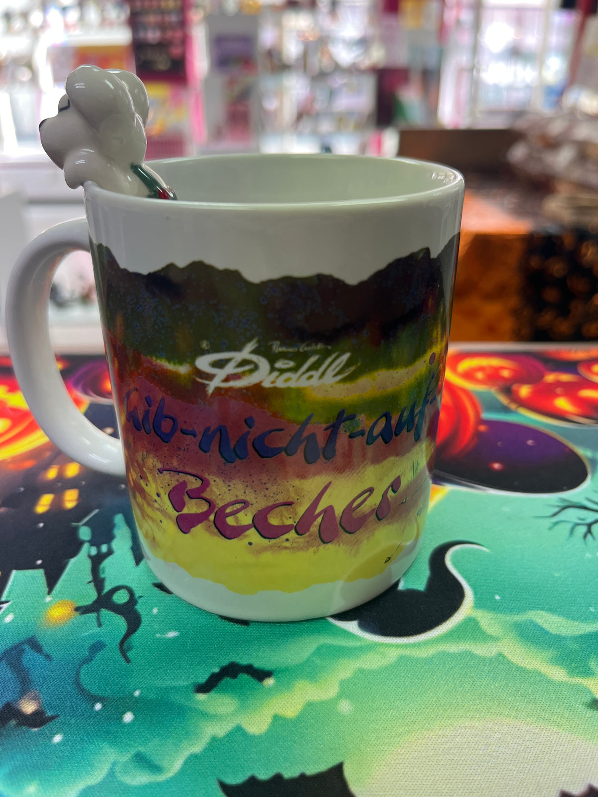 Tasse Diddl gib nicht auf Becher mit Diddl Figur