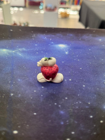 Diddl weiß mit rotem Herz Sammelfigur