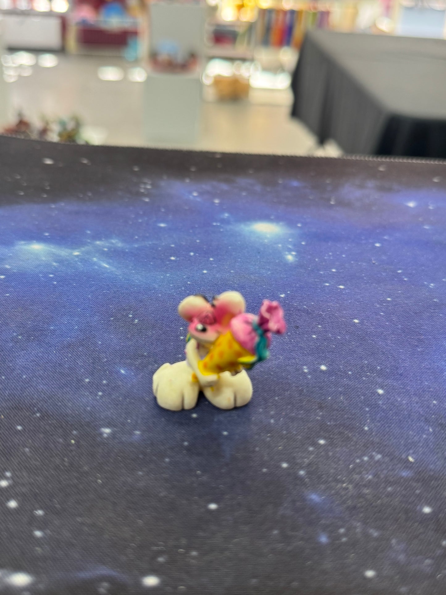 Diddl weiß mit Schultüte Sammelfigur
