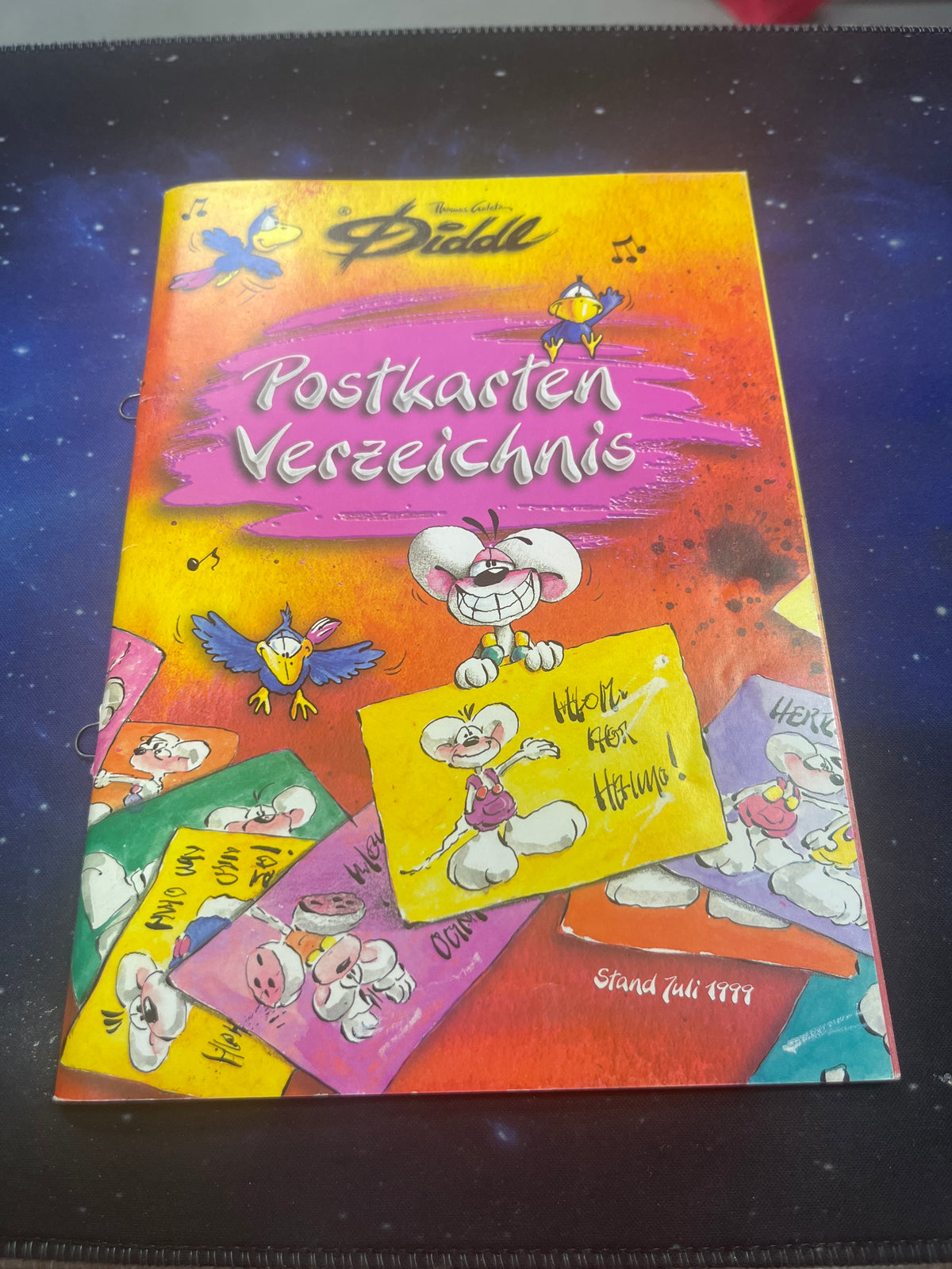 Diddl Postkarten Verzeichnis benutzt