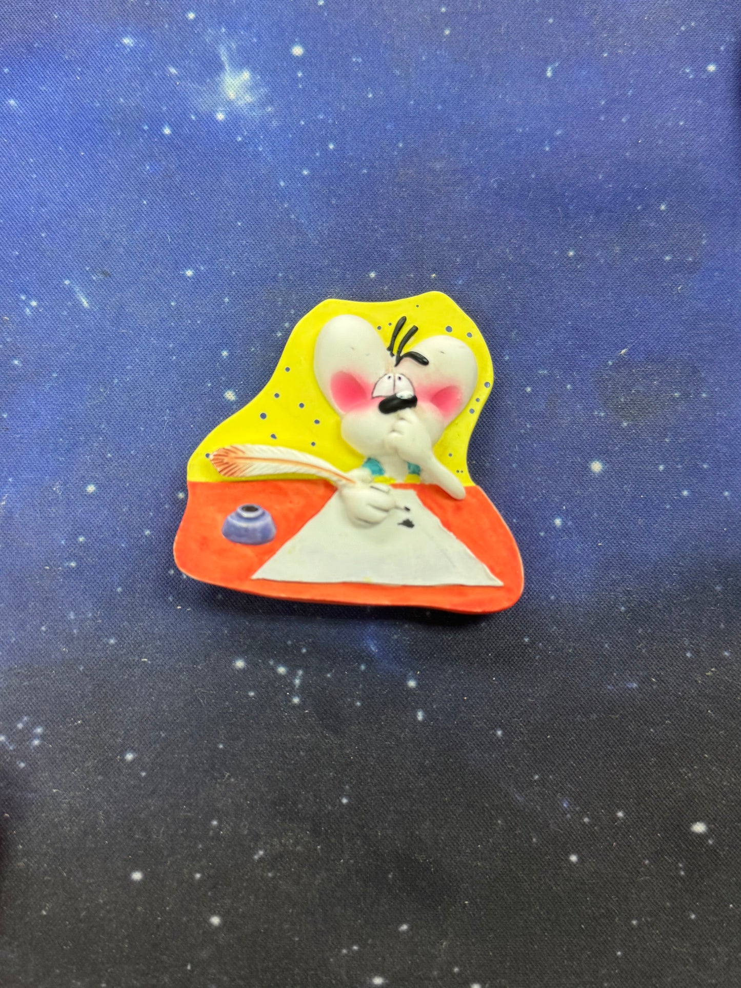 Diddl am schreiben Magnet