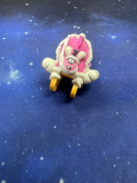 Diddl auf dem Schlitten Sammelfigur