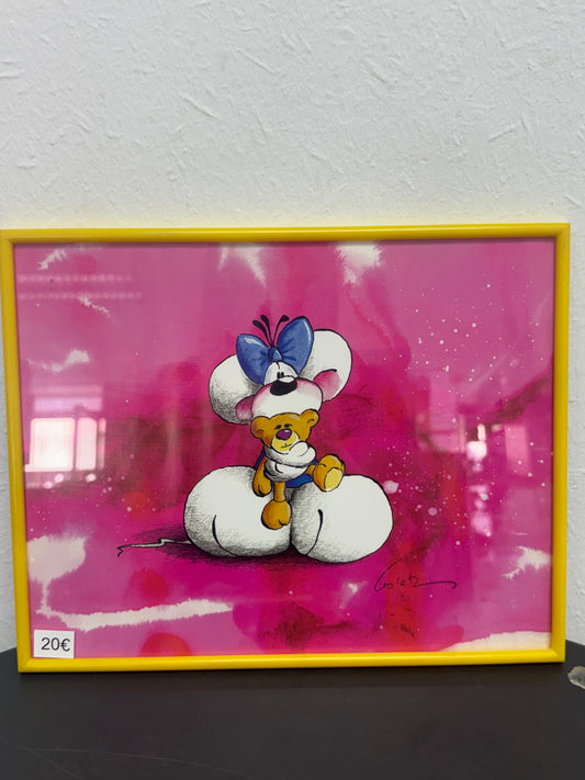 Diddl Bild mit Zubehör