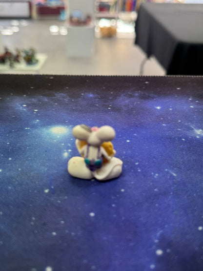 Diddl weiß mit gelbem Herz Sammelfigur
