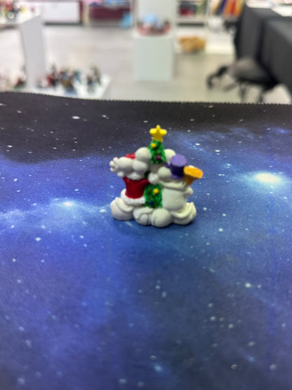 Diddl mit Schneemann und Weihnachtsmann Winter Sammelfigur