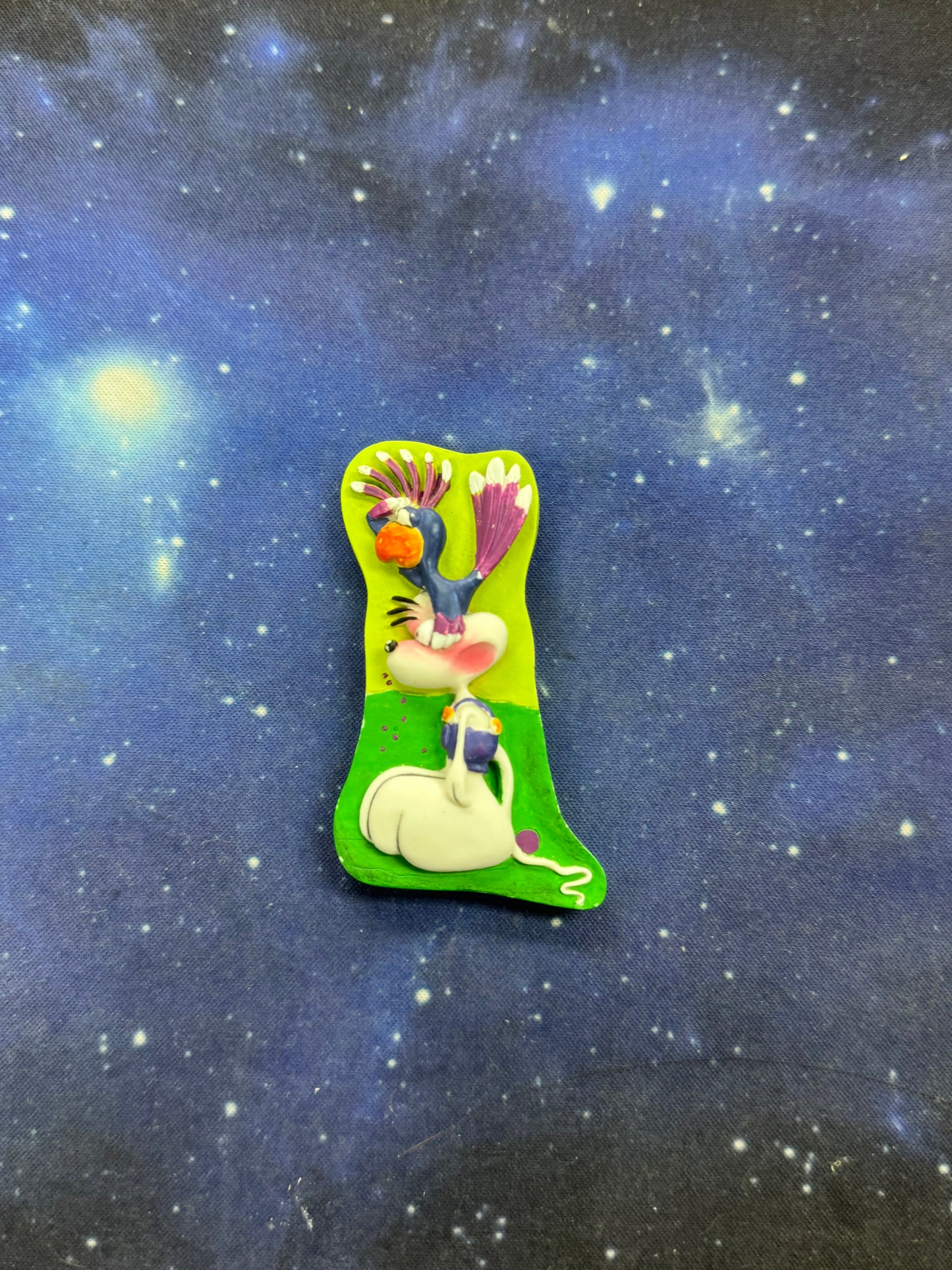Diddl mit Huhn Magnet