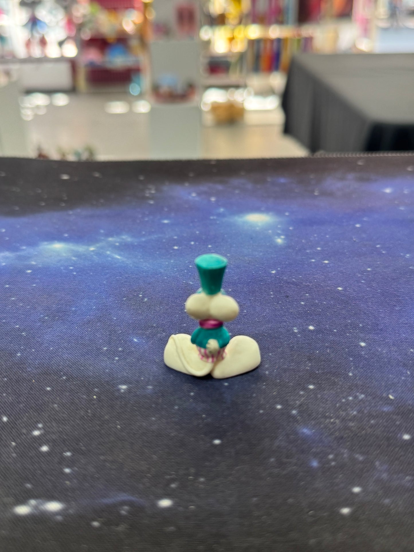 Diddl weiß mit Hut Sammelfigur