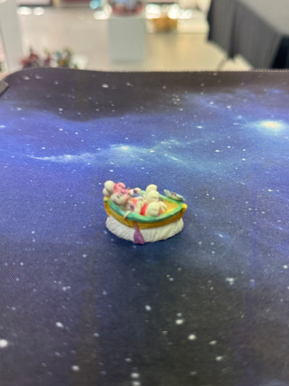 Diddl weiß mit Trompete Sammelfigur