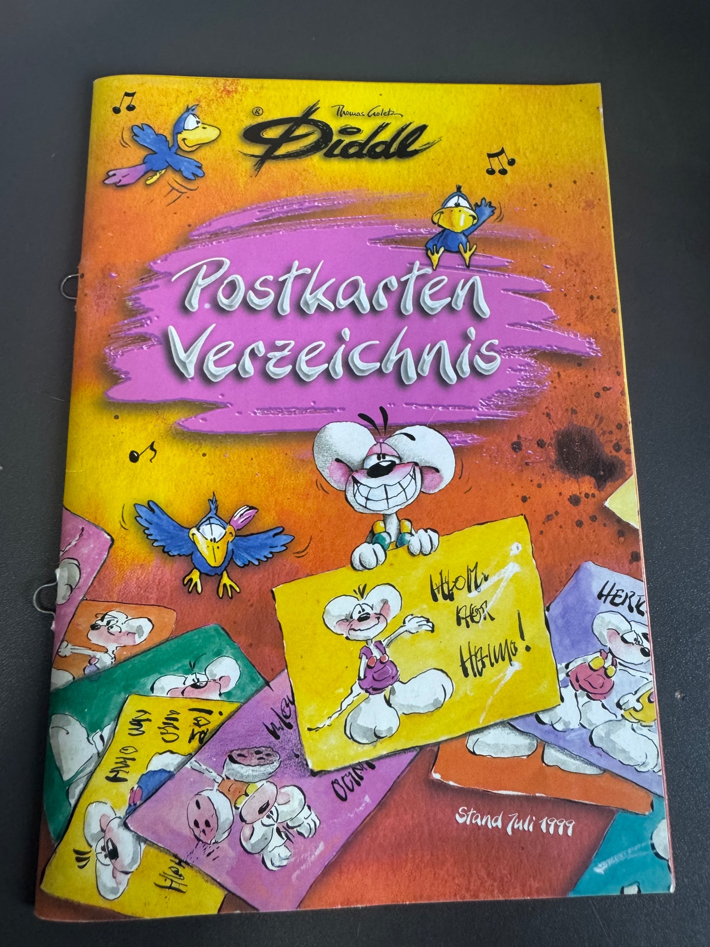 Diddl Postkarten Verzeichnis Juli 1999( 2kleine Kreuze) unbenutzt