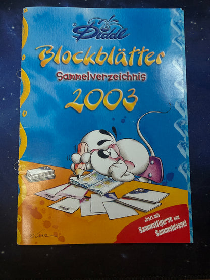 Diddl Blockblätter Sammelverzeichnis 2003 mit einer Losen Seite