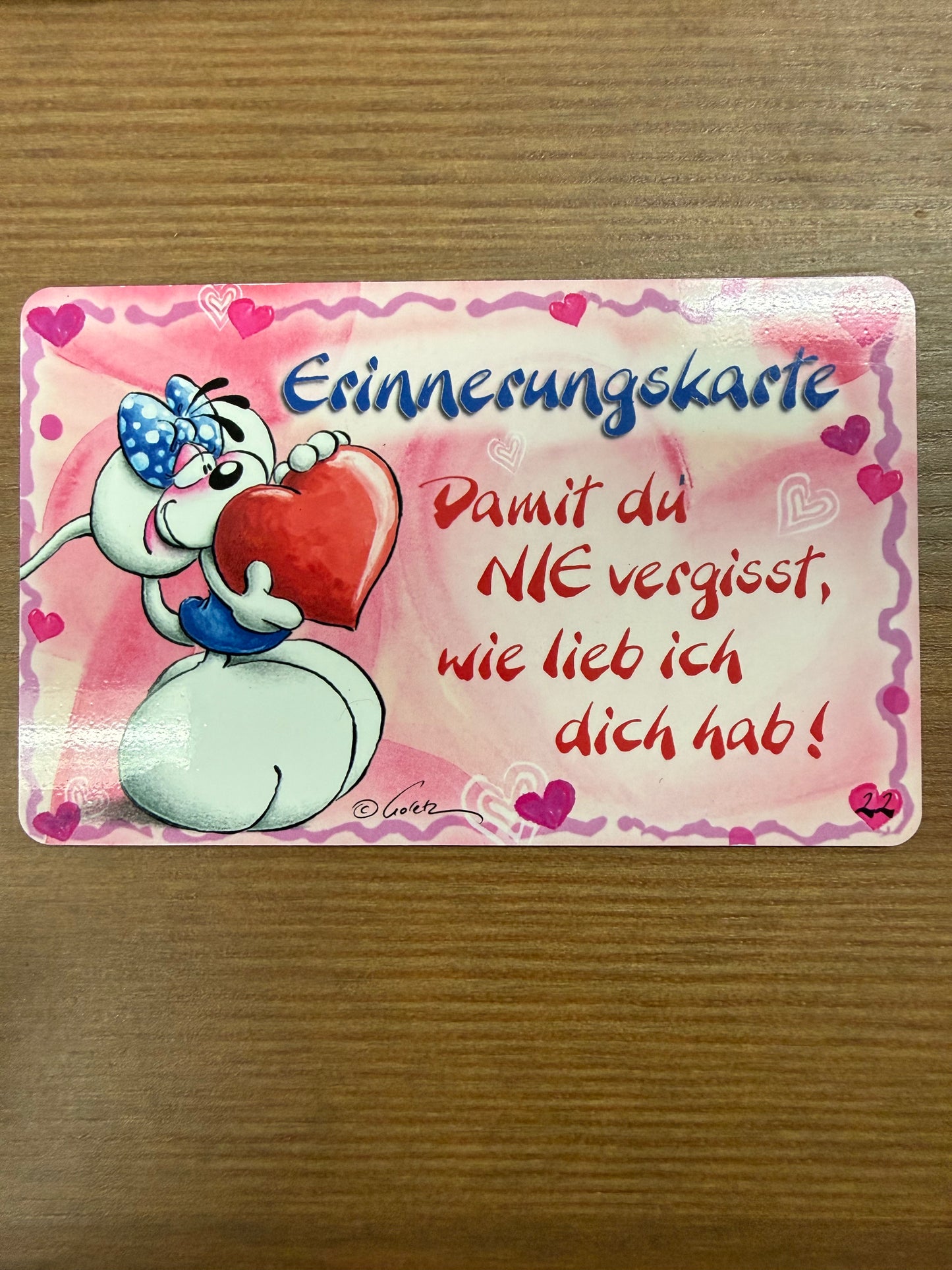 Diddl Visitenkarte Nr. 22